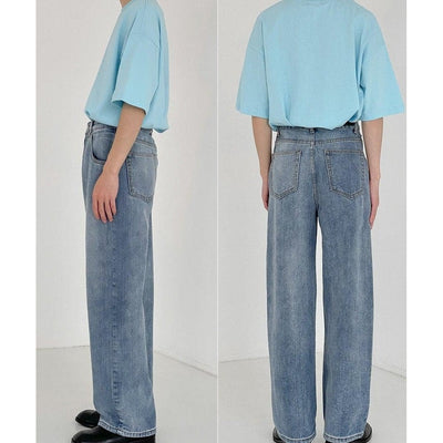 Zhou Wide Cut Washed Jeans-korean-fashion-Jeans-Zhou's Closet-OH Garments
